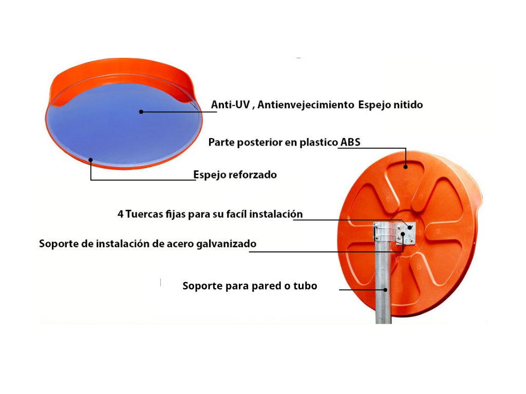 Espejo Convexo PC 60 Cm